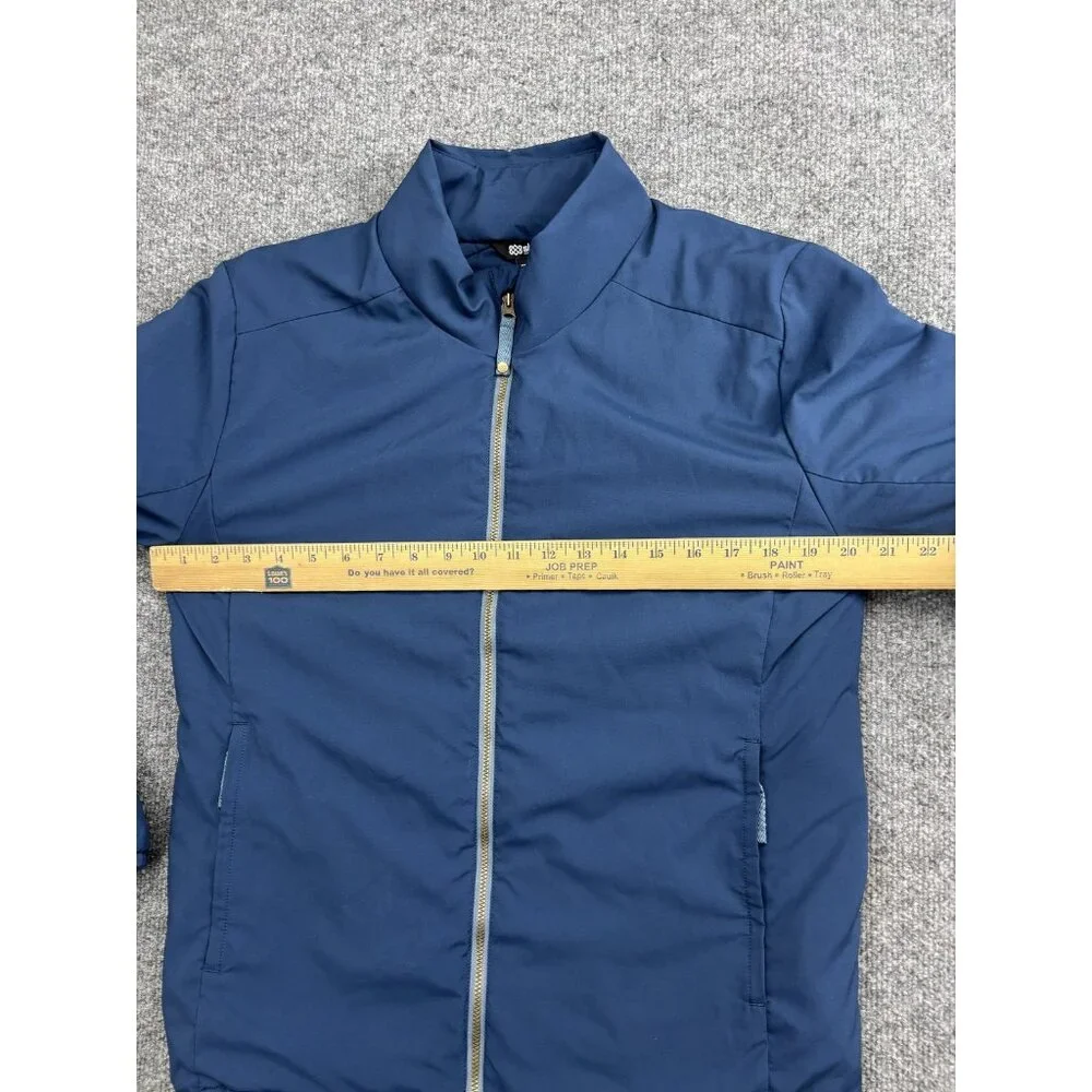 Men's Lightweight Blue Zip-Up Shirt Jacket
